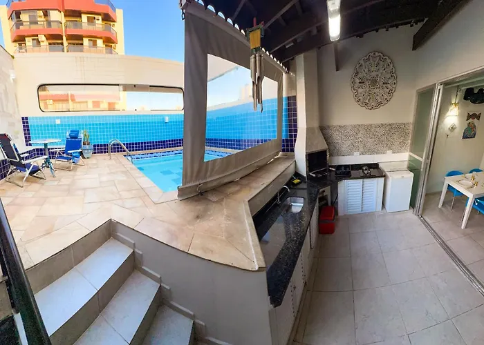 Cobertura 51 De 3 Quartos Com Piscina E Churrasqueira Privativa Guarujá